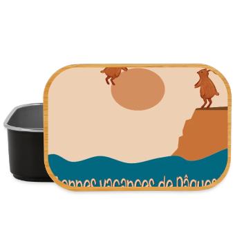 Bonnes vacances de Pâques - Boîte à goûter - noir - Devant