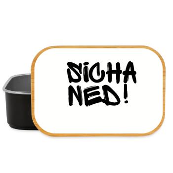 Sicha Ned - Viennese Sayings - Lunch Box - black - Front