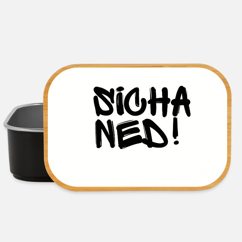 Sicha Ned - Wiener Sprüche - Lunch Box - Schwarz
