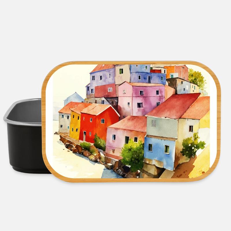 Optische Täuschung - Abstrakte Kunst - Lunch Box - Schwarz