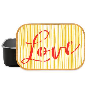ICH LIEBE DAS KOCHEN VON PASTA-SPAGHETTI - Lunch Box - Schwarz - Vorne