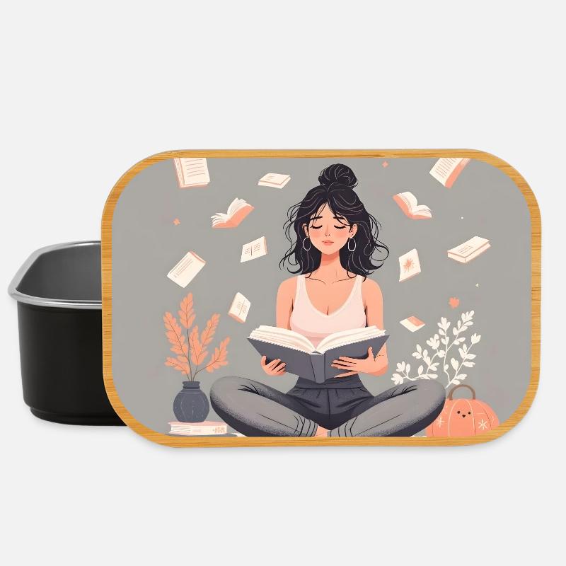 Accro des livres - Boîte à goûter - noir