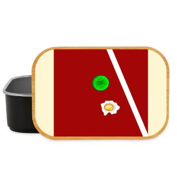 SOMMER TENNIS SPIEGELEIER - Lunch Box - Schwarz - Vorne