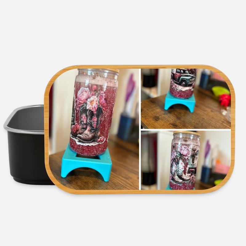 Glitzerbecher - Lunch Box - Schwarz