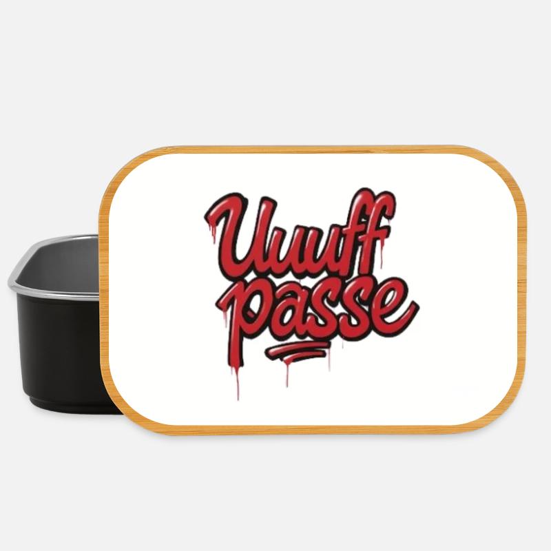 UffPasse Graffiti Schriftzug - Lunch Box - Schwarz