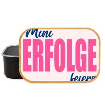 KLEINE ERFOLGE FEIERN - Lunch Box - Schwarz - Vorne