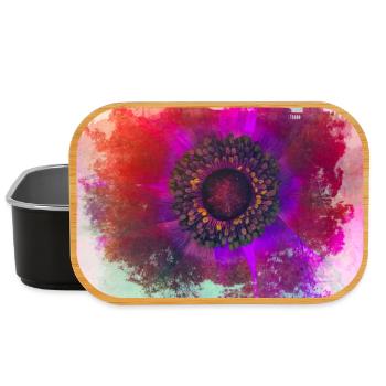 Abstract poppy - Lunch Box - Schwarz - Vorne