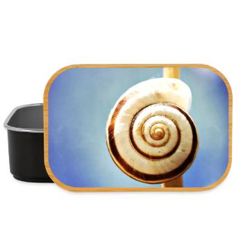 Snail-shell - Lunch Box - black - Front