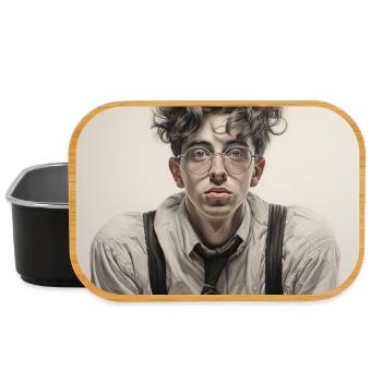 Dreamy Spectacle Wearer Portrait - Lunch Box - black - Front
