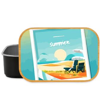 Summer at the beach - Lunch Box - Schwarz - Vorne