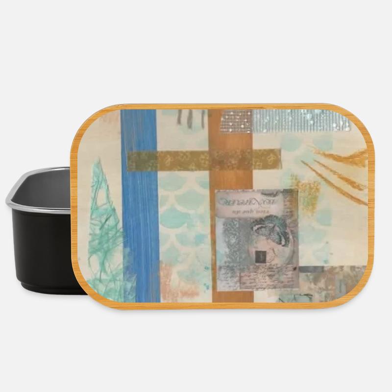 Abstrakte Collage - Lunch Box - Schwarz