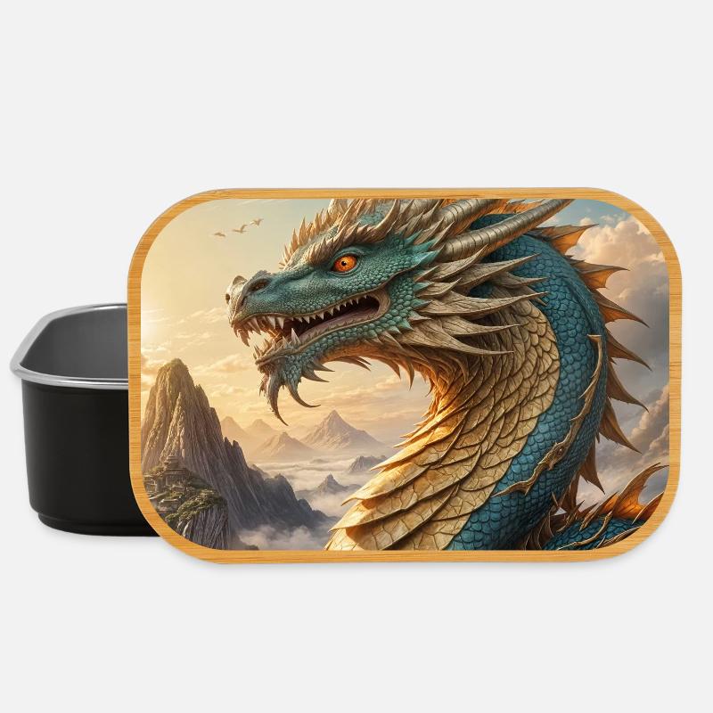 Feuerdrache  - Lunch Box - Schwarz