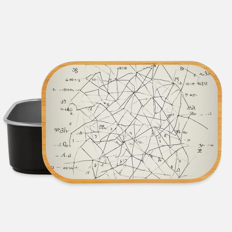 Abstraktes neuronales Netzwerk - Lunch Box - Schwarz