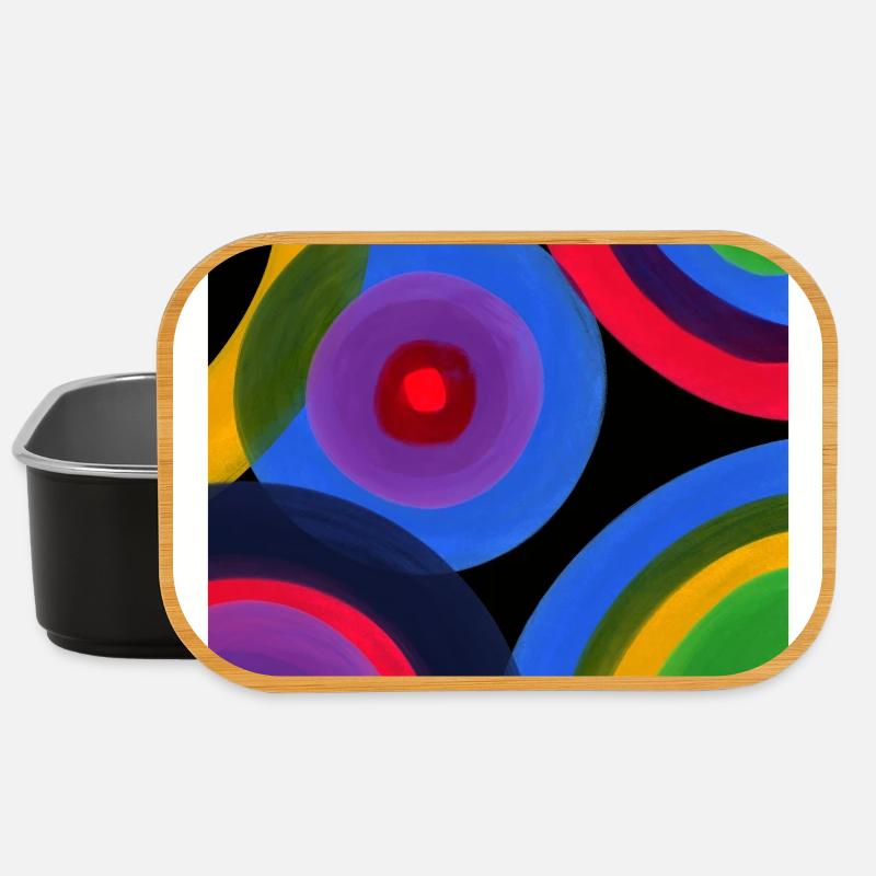 Symphonie des couleurs du cercle - Boîte à goûter - noir