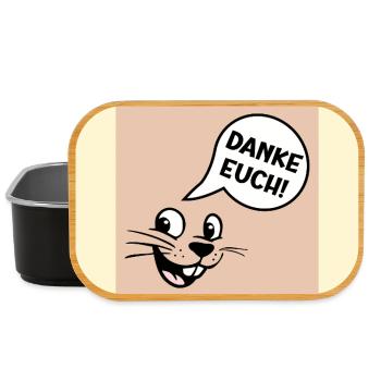 Danke Euch Abschied - Lunch Box - Schwarz - Vorne