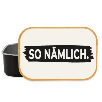 THAT'S HOW IT IS. – Poster with statement design - Lunch Box - black - Front