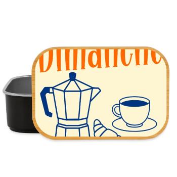 Sunday Coffee Croissant - Lunch Box - black - Front