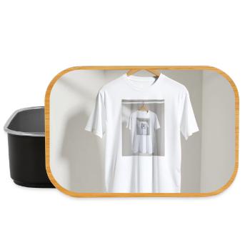 Gerahmtes Spiegel-T-Shirt - Lunch Box - Schwarz - Vorne