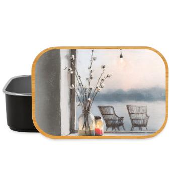 A quiet place by the water - Lunch Box - black - Front