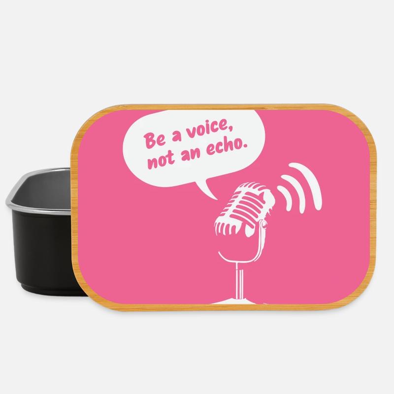 Sois une voix, pas un écho - Boîte à goûter - noir