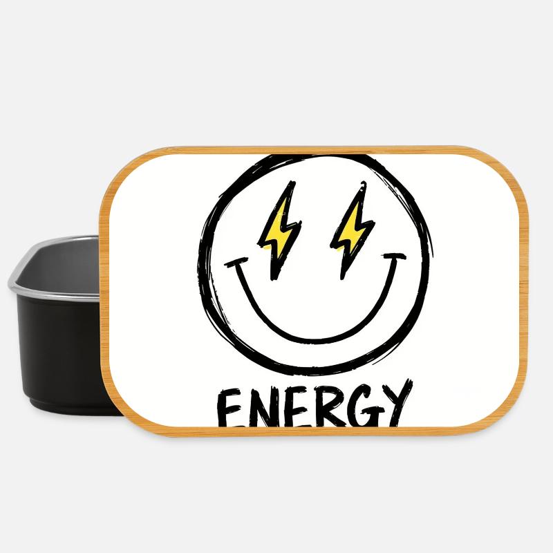 T-shirt Énergie Lightning Smile - Boîte à goûter - noir