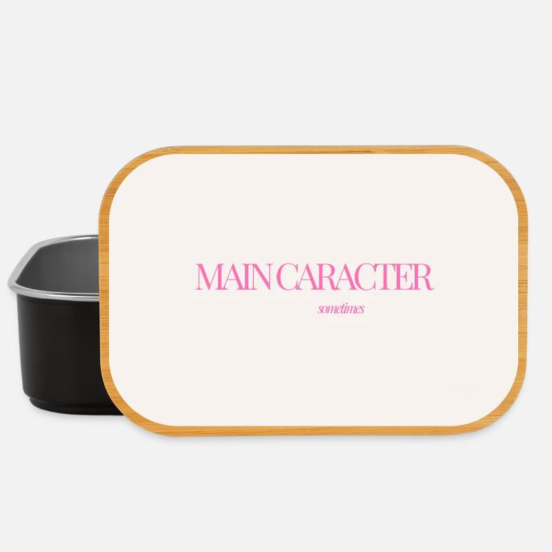 "CARACTER SOMETIMES" Grafik-T-Design - Lunch Box - Schwarz