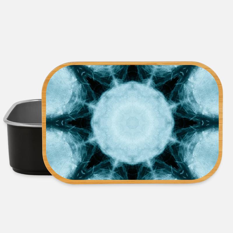 Eisiger Mandala Kaleidoskop - Lunch Box - Schwarz
