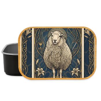 Mouton, le Magicien - Boîte à goûter - noir - Devant