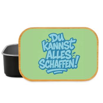 Du kannst alles schaffen ! - Lunch Box - Schwarz - Vorne