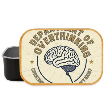 Department of Overthinking T-Shirt - Vintage - Lunch Box - black - Front