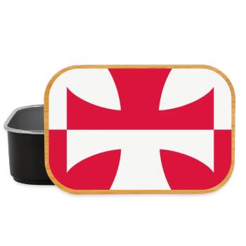 Emblème des hussards polonais – symbole blanc et rouge - Boîte à goûter - noir - Devant