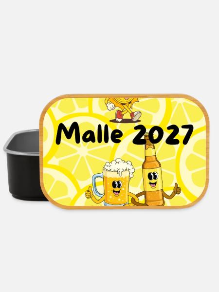 Malle_2027 Design - Lunch Box - Schwarz
