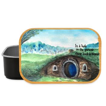 Tolkien Hole Landschaftskunst - Lunch Box - Schwarz - Vorne