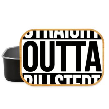 Straight Outta Billstedt HAMBURG - Lunch Box - Schwarz - Vorne