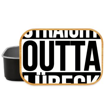 Straight Outta Lübeck - Lunch Box - black - Front