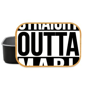 Straight Outta Marl - Lunch Box - black - Front