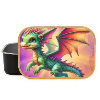 dragon - Lunch Box - black - Front