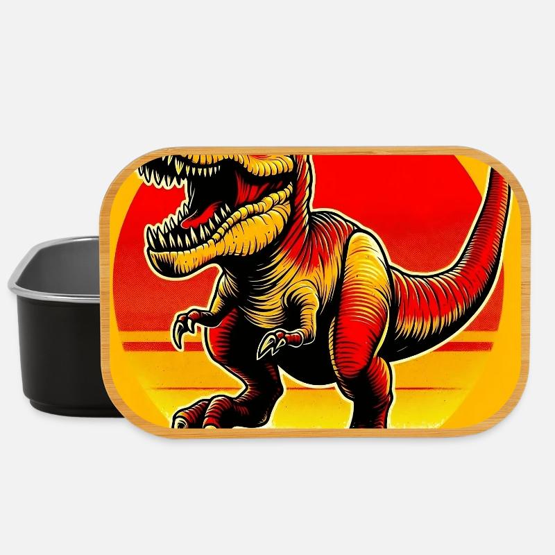 Dinosaurier - Lunch Box - Schwarz