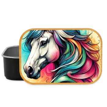 cheval - Boîte à goûter - noir - Devant