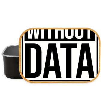 Sans données, ce n’est qu’un nerd de statistiques d’opinion - Boîte à goûter - noir - Devant