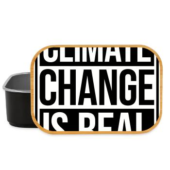Climate Change Is Real Climate Change Science - Lunch Box - black - Front