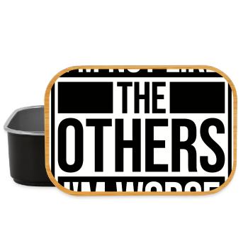 I'm Not Like The Others I'm Worse Funny Sarcasm - Lunch Box - black - Front