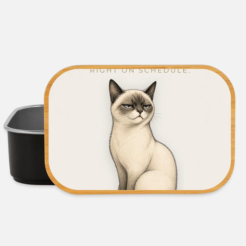 HOW PREDICTABLE. Noble Cat Sarcastic Meme Design - Lunch Box - black