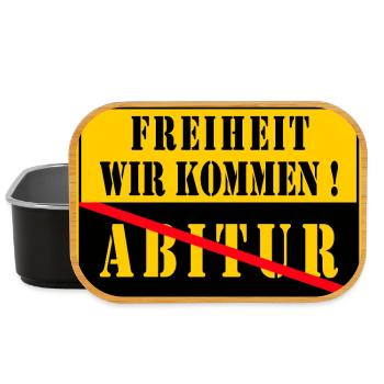 Ortsschild Ende - Abitur - Lunch Box - Schwarz - Vorne
