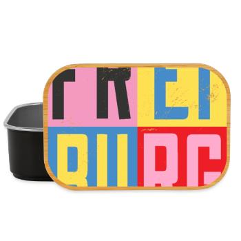 Freiburg Städte Design - Lunch Box - Schwarz - Vorne