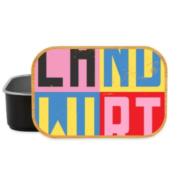 Landwirt Design - Lunch Box - Schwarz - Vorne