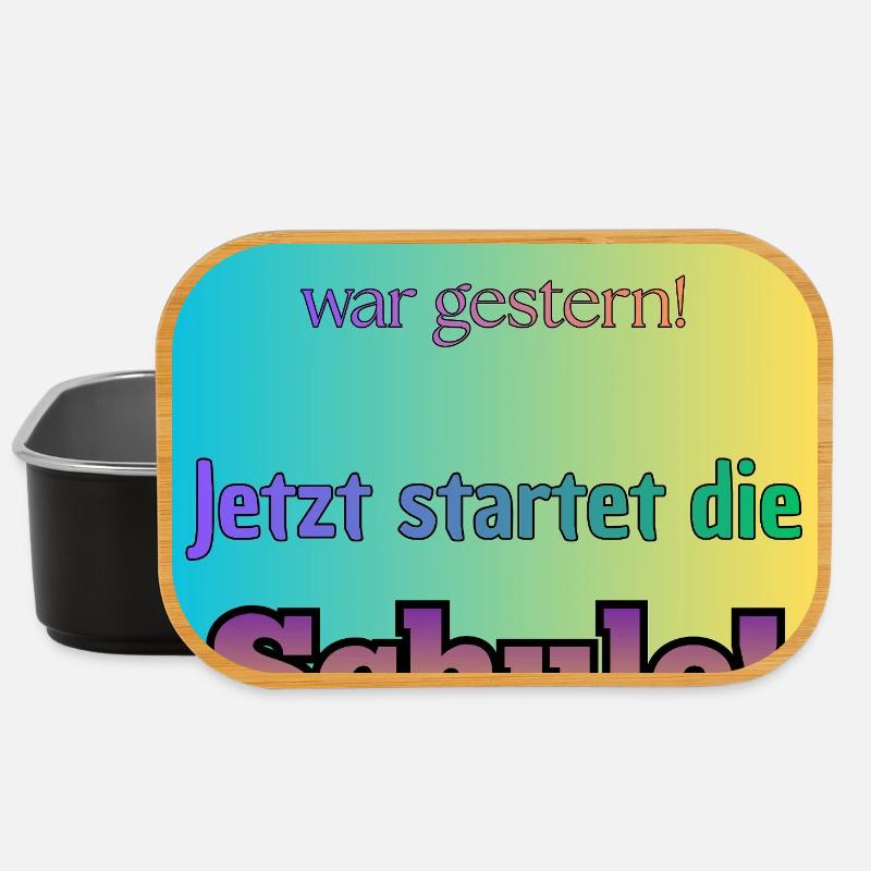 Kindergarten war gestern- Jetzt startet die Schule - Lunch Box - Schwarz