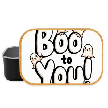 Buh auf dich! Süße Geister Halloween - Lunch Box - Schwarz - Vorne