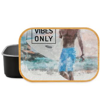 Beach Surfer – Surf, Sonne und Strand - Lunch Box - Schwarz - Vorne