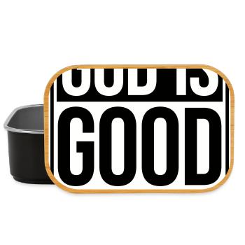 God Is Good All The Time Glaube Christlich Spruch - Lunch Box - Schwarz - Vorne